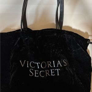 Victoria's Secret Elegant Black velvet Tote